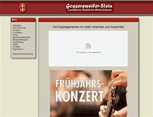 Tablet Screenshot of gossersweiler-stein.de